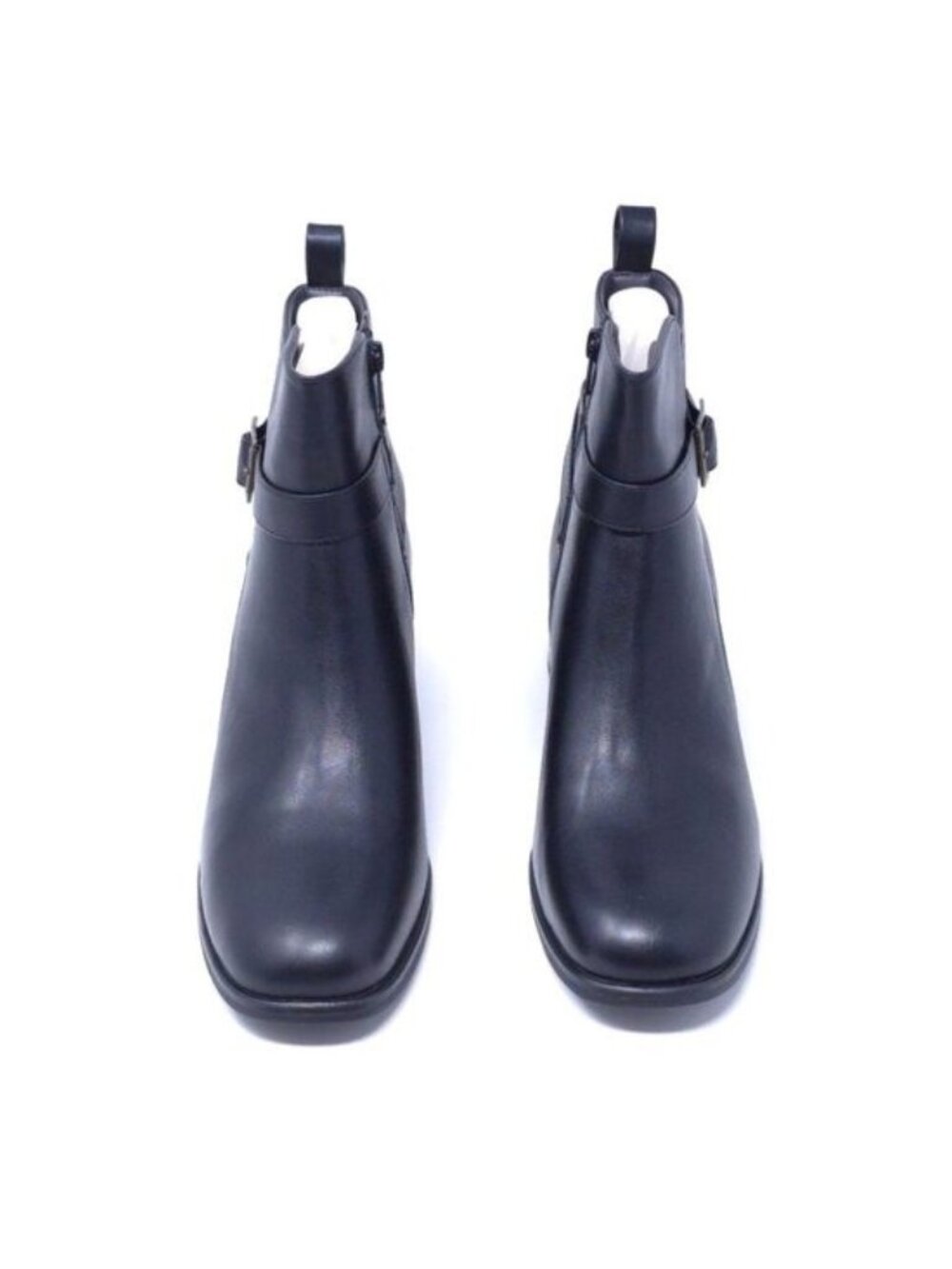 New White Mountain Narrows Black Smooth Block Heel Booties Women’s 9.5M - Picture 8 of 11